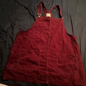 Maroon Denim dress plus size